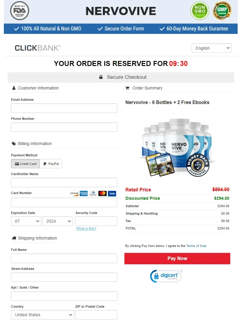 NervoVive-order-page